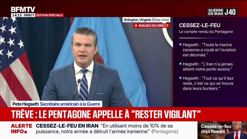 Le secrétaire américain de la Défense remercie "les alliés israéliens" pour leur "courage" et invite le "reste du monde" à s'en inspirer