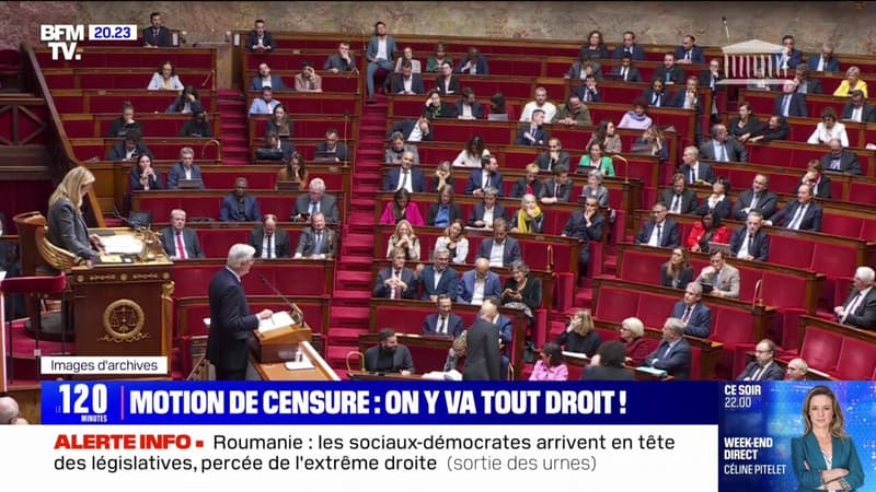 Motion de censure: le gouvernement Barnier en sursis