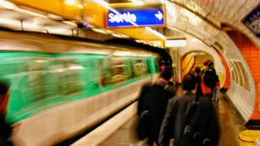 Metro parisien, illustration.