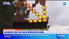 Au coeur de l'A50, sur l'aire de services de la Garde