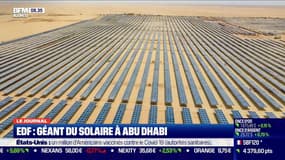 EDF vient de décrocher un prêt d'un milliard d'euros pour participer à la construction de la plus grande ferme solaire du monde à Abu Dhabi