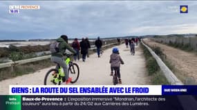 "Il y a foule": à Giens sur la route du sel, les promeneurs étaient au rendez-vous malgré le froid