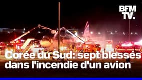 Sept blessés dans l'incendie d'un avion en Corée du Sud 