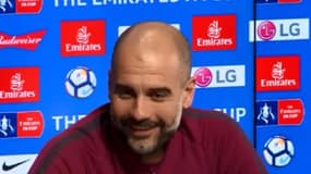 Pep Guardiola en conférence de presse