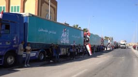 Des camions avec de l'aide humanitaire sont entrés à Gaza 