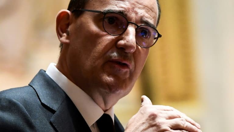 Jean Castex devant le Sénat, le 16 juillet 2020 à Paris