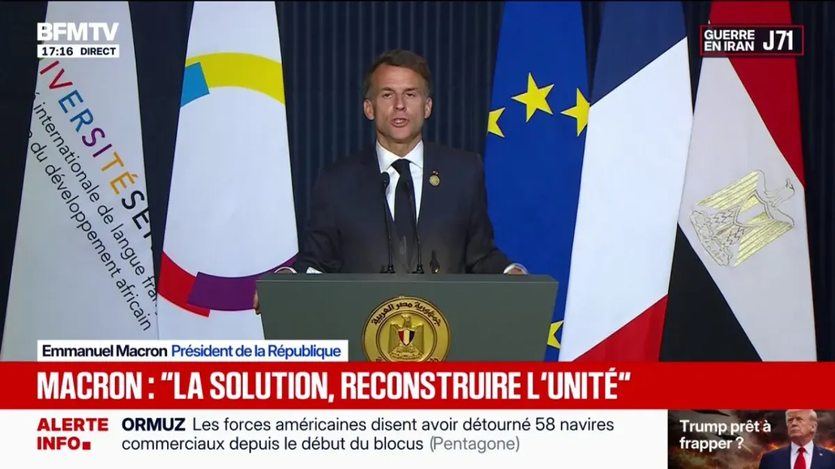 Face aux guerre, Emmanuel Macron appelle à 