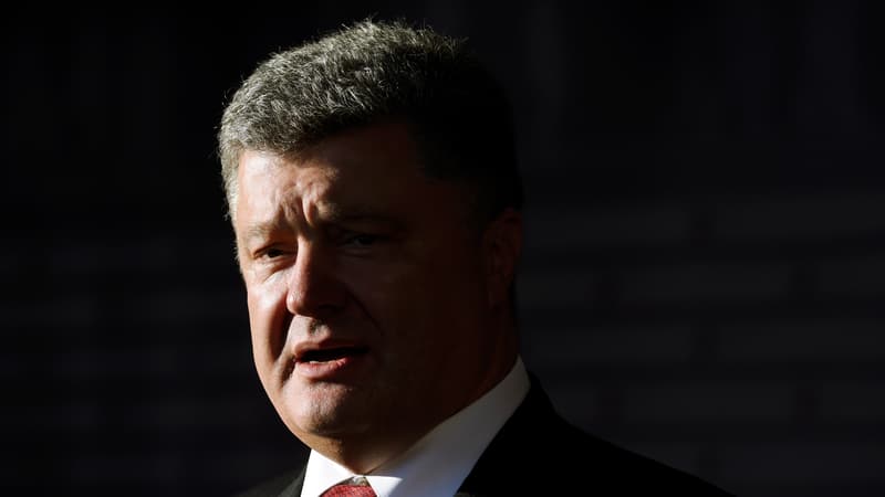 Le président ukrainien Petro Porochenko en visite en Lettonie, le 21 mai 2015.