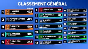 F1 : Norris sacré champion devant Verstappen pour 2 points, Hadjar premier français… les classements