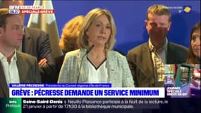 Grève: Valérie Pécresse réclame un service minimum dans les transports