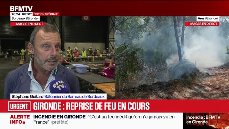 Incendies en Gironde: le bâtonnier du Barreau de Bordeaux auprès des sinistrés pour répondre à leurs questions
