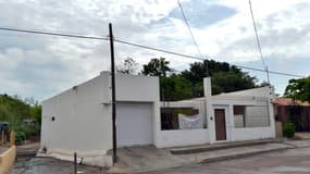 Une des maisons ayant appartenu au baron de la drogue Joaquin Guzman, dit "El Chapo", le 18 juillet 2015 à Culiacan, au Mexique