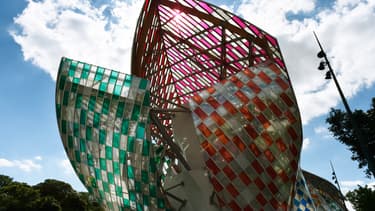 La Fondation Vuitton située au Bois de Boulogne dans le XVIe arrondissement de Paris.