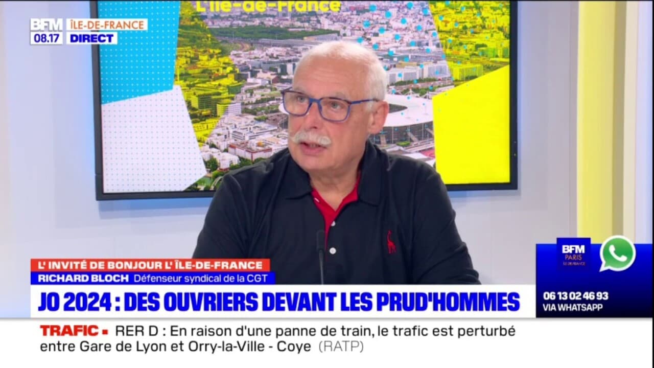 Jo 2024 des ouvriers devant les prud'hommes de Bobigny