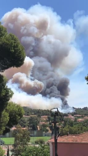 Feu à côté de Toulon - Témoins BFMTV