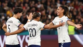 Les Bleues face au Panama lors de la Coupe du monde féminine, le 2 août 2023.