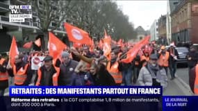 Lille, Rennes, Nantes... 110 cortèges ont été dénombrés partout en France contre la réforme des retraites