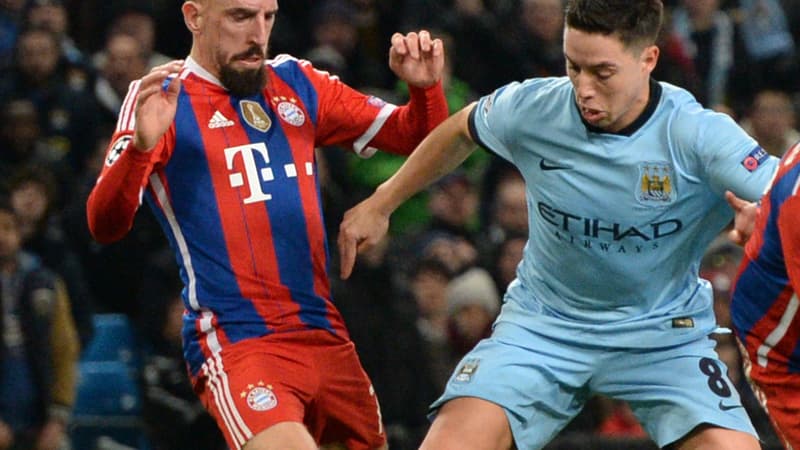 Franck Ribéry à la lutte avec Samir Nasri