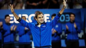 Federer lors de la Laver Cup en 2019