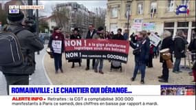 Romainville: ils manifestent contre la construction d'une plateforme de Goodman