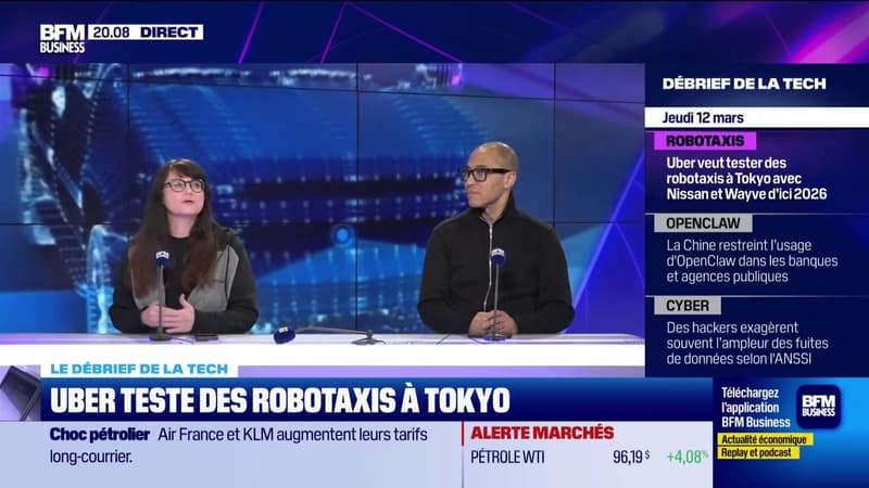 Uber teste des robotaxis à Tokyo - 12/03