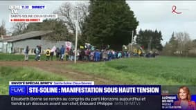 Sainte-Soline : les manifestants s'avancent en direction du chantier de méga-bassines