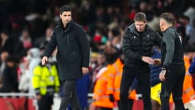 Mikel Arteta lors du match Arsenal-Crystal Palace (2-2, Premier League), le 23 avril 2025
