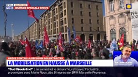 Réforme des retraites: une mobilisation en hausse à Marseille par rapport au 19 janvier