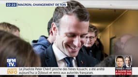 Macron, changement de ton