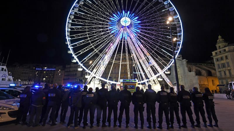 Une manifestation de policiers le 20 octobre à Marseille