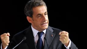 Nicolas Sarkozy a fait un lapsus au sujet de la GPA, ce mercredi, lors d'un meeting à Saint-Cyr-Sur-Loire.