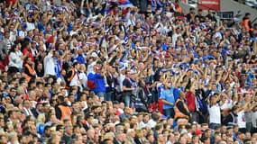 Des supporters de l'équipe nationale de Slovaquie, en septembre 2017