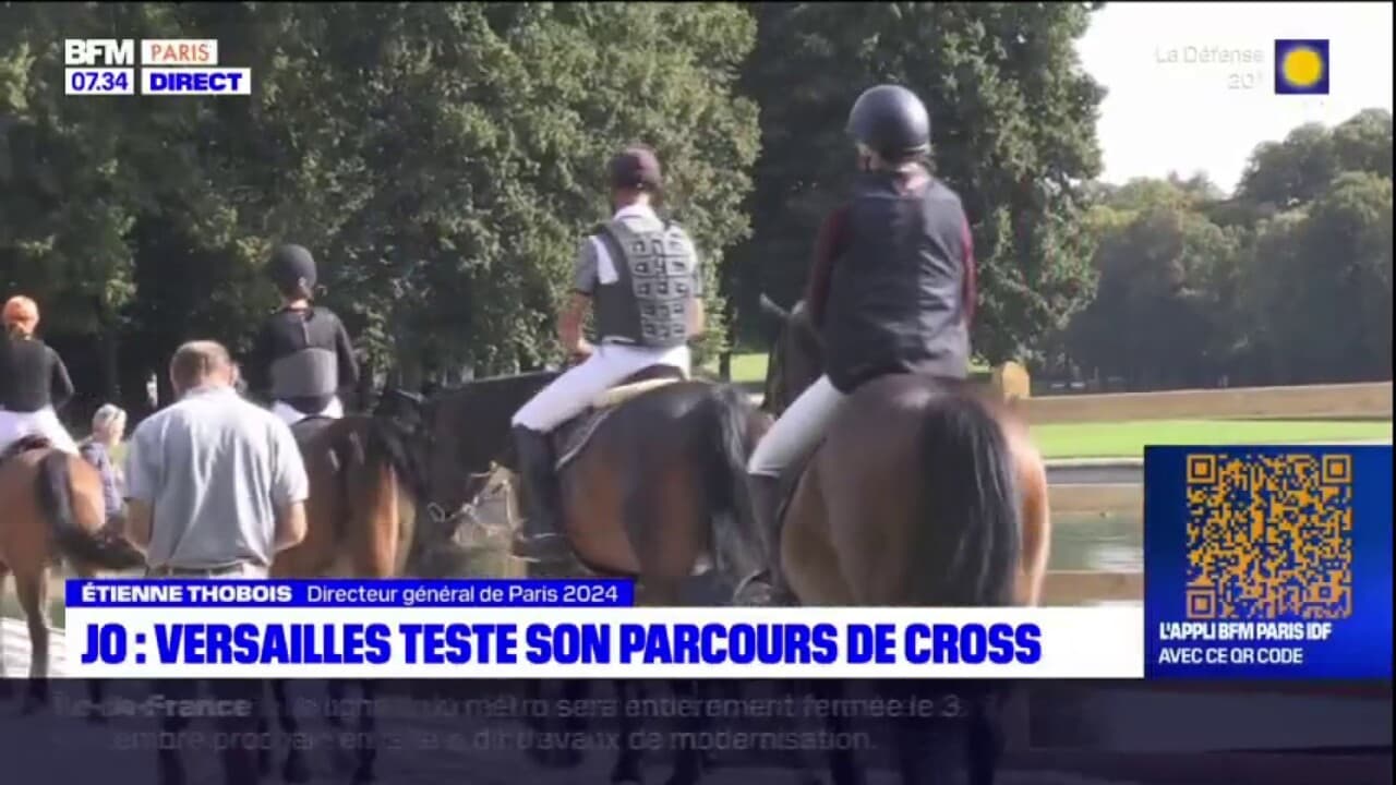 JO 2024 des essais sur le parcours de cross à Versailles