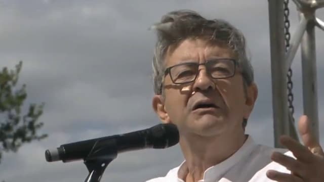 Jean-Luc Mélenchon à l'université d'été de la France insoumise.
