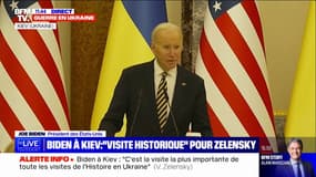 Joe Biden: "Un an plus tard, l'Ukraine est toujours debout et l'Amérique reste avec vous"
