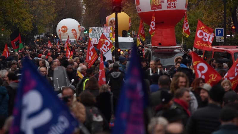 La manifestation à Paris le 16 novembre.