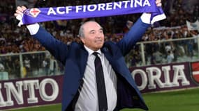 Le propriétaire de la Fiorentina, l'Italo-Américain Rocco Commisso, avant un match de Serie A face à Naples, le 24 août 2019