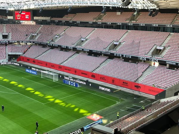 Des filets de protection installés à l'Allianz Riviera.