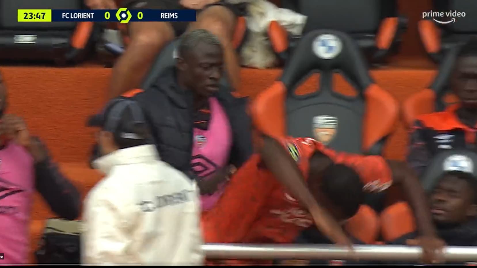 Lorient-Reims : Moffi en colère après sa sortie sur blessure