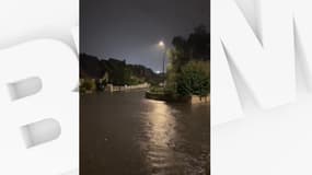 Photo des inondations à Angers après les orages le 12 septembre 2023.