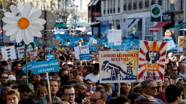 Le parcours de la marche pour le climat modifié