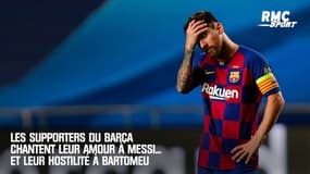 Barça : "Messi reste, nous t'aimons !", clament les supporters qui exigent le départ de Bartomeu