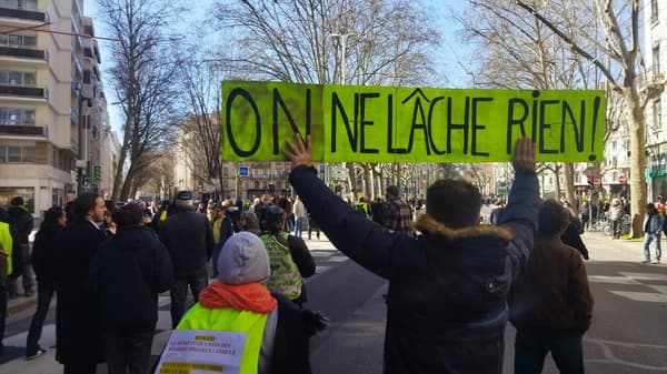 La manifestation contre la réforme des retraites le 15 mars 2023, à Lyon.