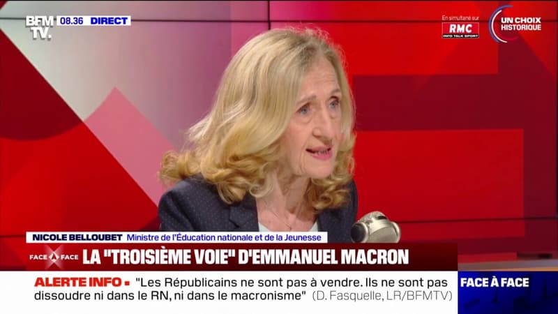Nicole Belloubet assure qu'Emmanuel Macron 