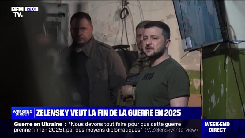 Guerre en Ukraine: Volodymyr Zelensky souhaite que 2025 soit l'année de la paix pour son pays