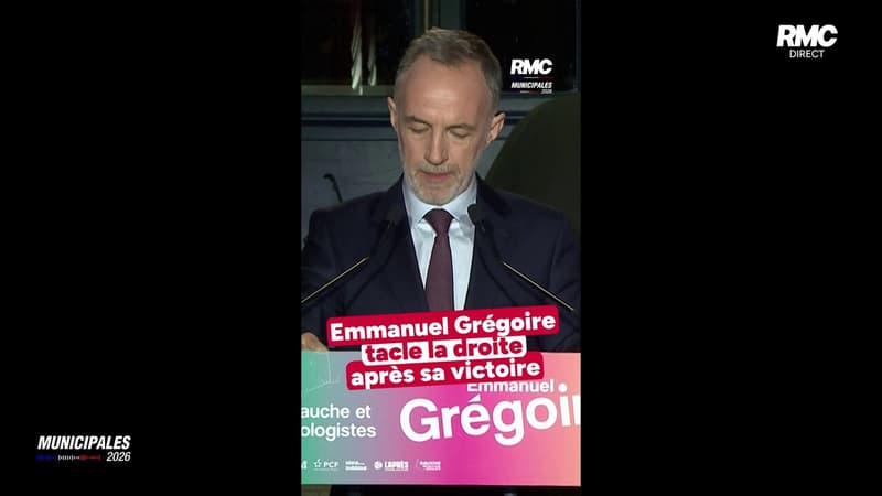Emmanuel Grégoire tacle la droite après sa victoire à la mairie de Paris