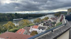 Vue de Conflans-Sainte-Honorine, dans les Yvelines.