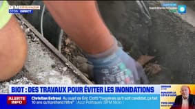 Biot : des travaux pour éviter les inondations