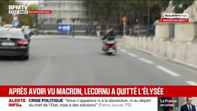 Démission de Sébastien Lecornu: après s'être entretenu avec Emmanuel Macron, le Premier ministre démissionnaire quitte l'Élysée