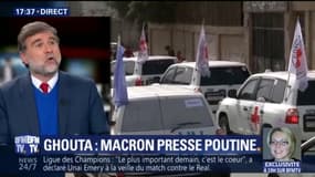 Ghouta : Macron demande à Poutine de faire pression sur Damas